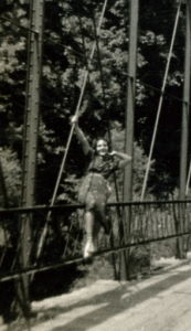 People posing with bridges