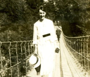 People posing with bridges