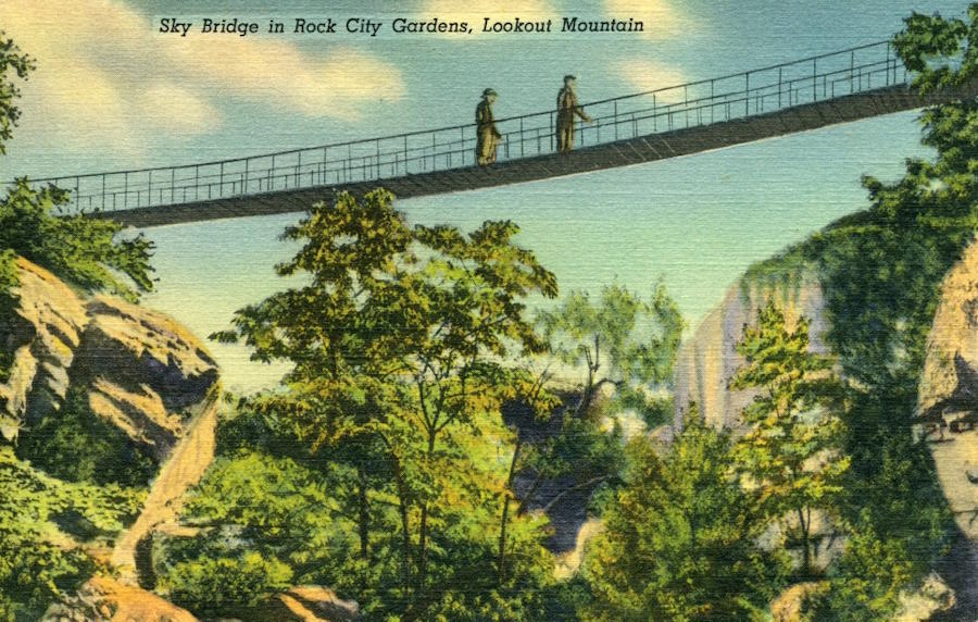 Bridgemeister Lookout Mountain Swinging Bridge